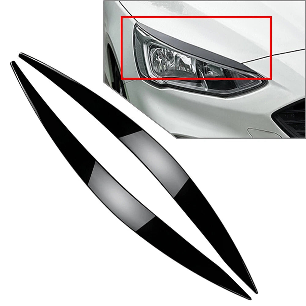Headlight Eyebrows Trim for Ford Focus MK4 (2019–2021) - Black