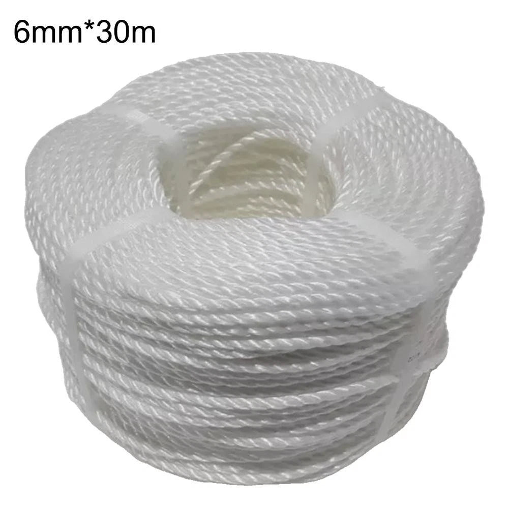 High Strength White Poly Rope for Agriculture Sailing Outdoor Activities