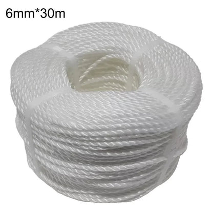 High Strength White Poly Rope for Agriculture Sailing Outdoor Activities