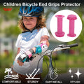 Child Bike Handlebar Grip Cover 105mm Soft MTB End Grips Protector Pink