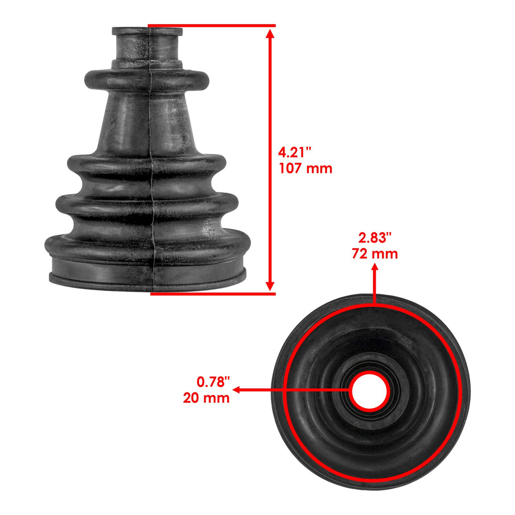Front Axle CV Boot Kit Replacement for Club Car XRT 1550 (2017–2023)
