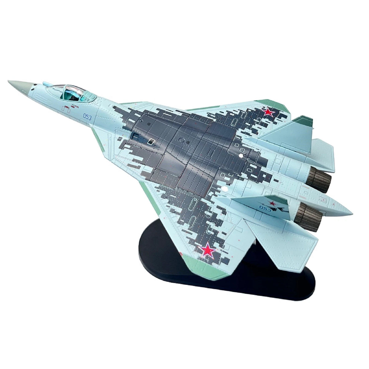 Diecast SU57 Fighter Aircraft Model (1:100 Scale)