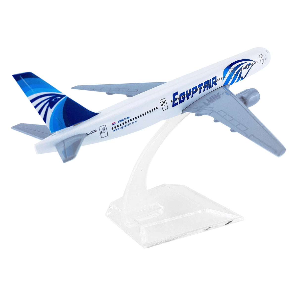 Diecast Model Plane for EgyptAir B777 (1:400 Scale)