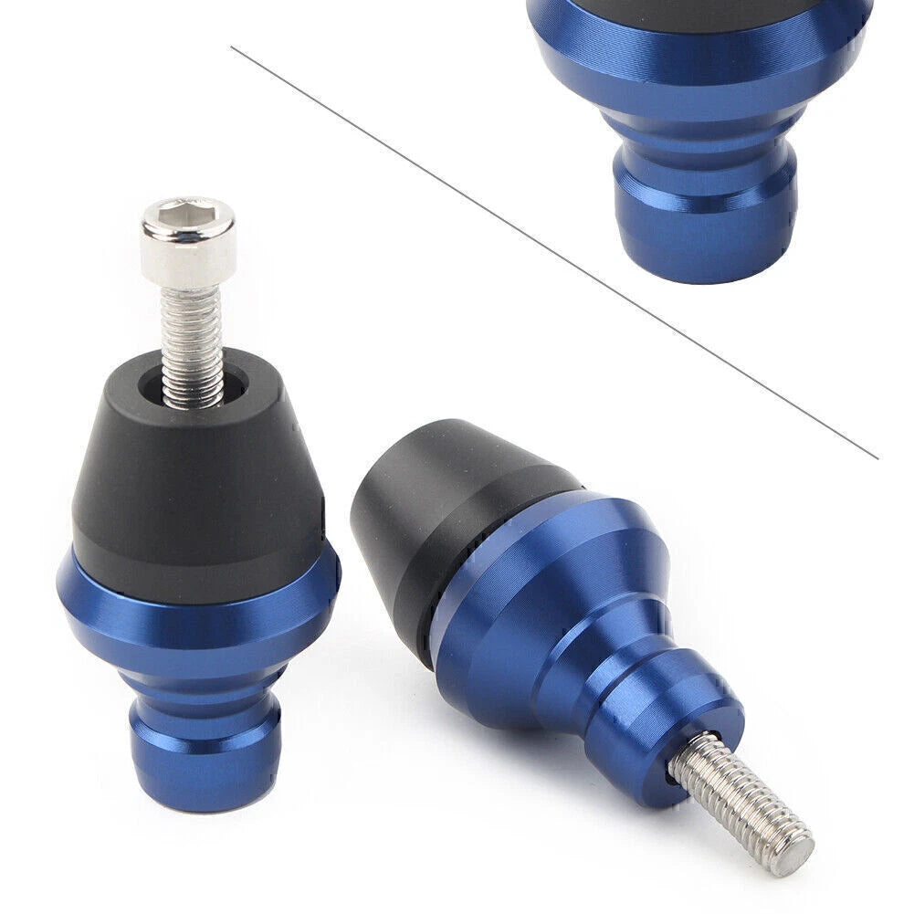 2X Blue Tire Valve Stem Dust Covers for Ducati Scrambler (400–1000)