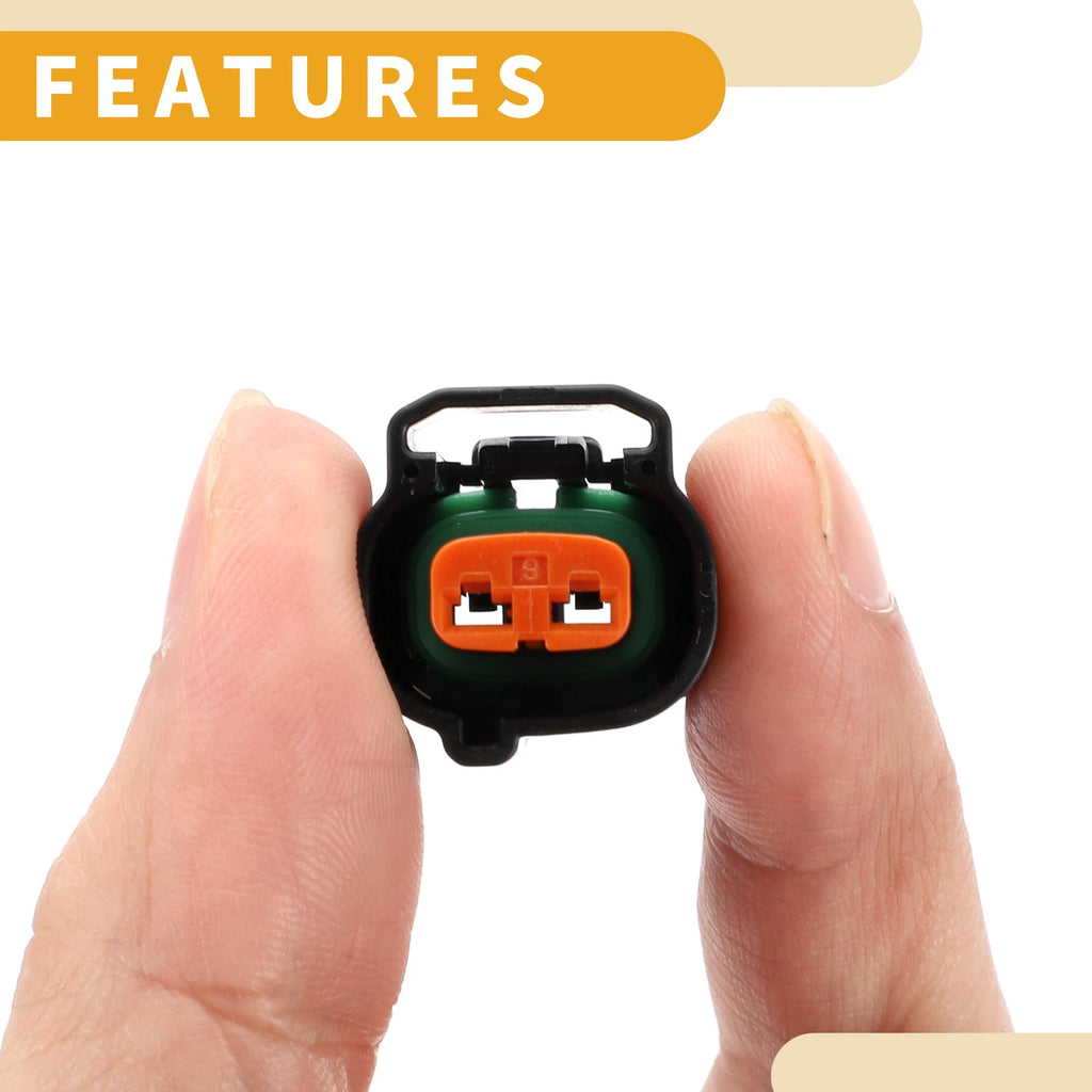 2X Front Indicator Lights Connector Plug for Kawasaki Black