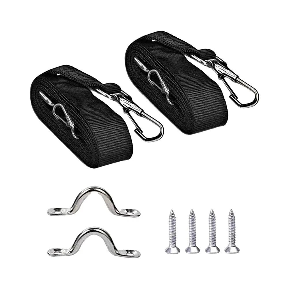 Adjustable Nylon Straps with Snap Hook for Boat Awning (2 Pack)