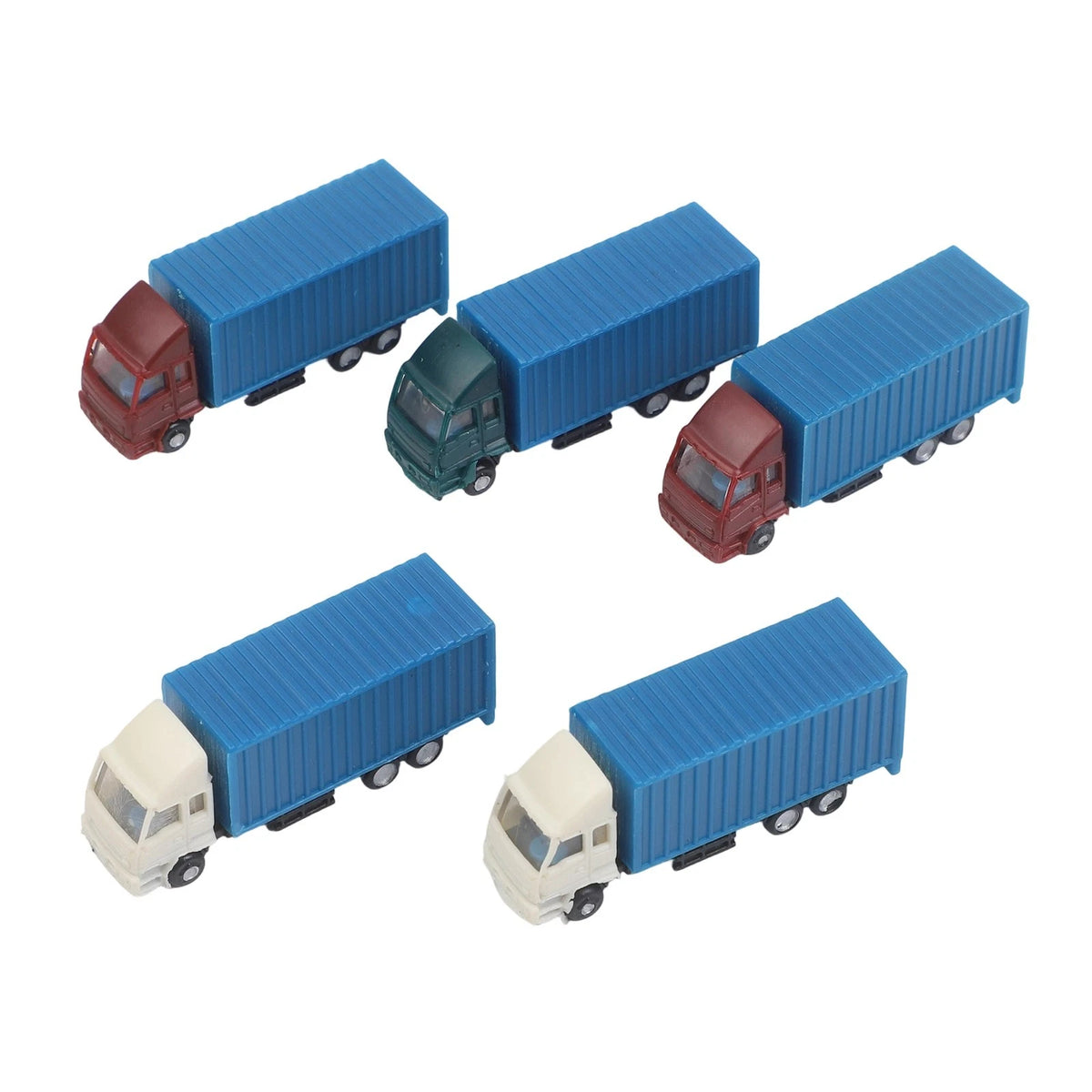 5X Miniature Container Truck Model for N Gauge Diorama Accessories