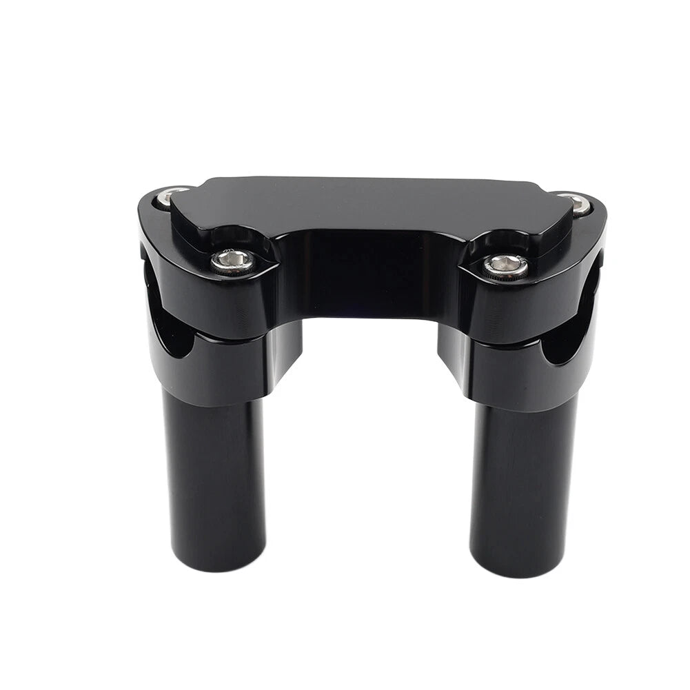 3.5" Straight Handlebar Riser & Top Clamp for Harley Dyna Tour Road Glide