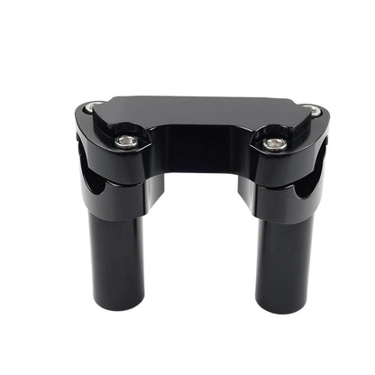3.5" Straight Handlebar Riser & Top Clamp for Harley Dyna Tour Road Glide