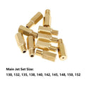 10pcs Carburetor Main Jet Kit for Keihin PWK PE OKO KOSO Carb #130-#152