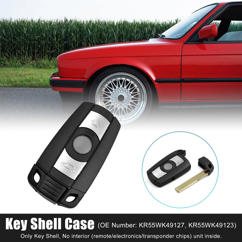 Car Key Fob Shell Case Replacement for BMW 1 3 5 6 7 Series E90 (2005–2013)