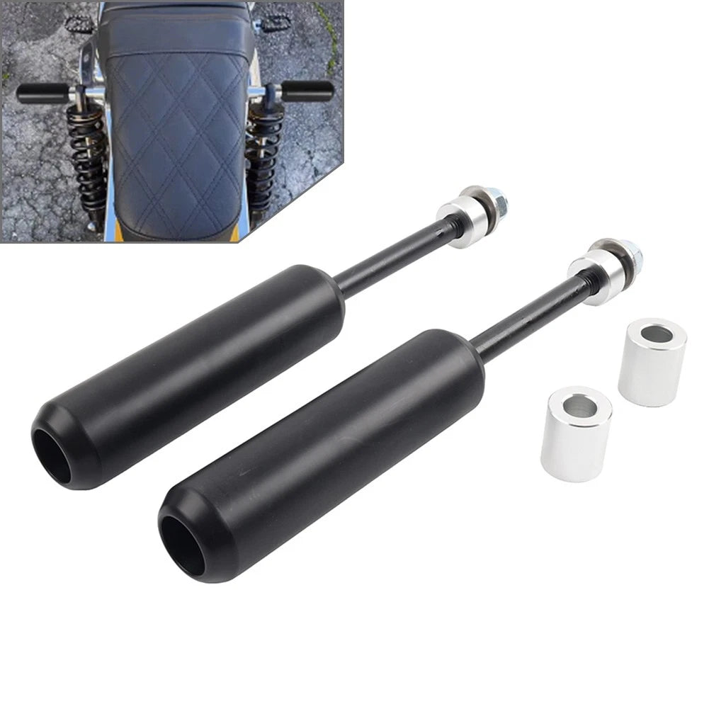 6" Left & Right Crash Bar Shock Frame Sliders Mounts For Harley Dyna 06-17