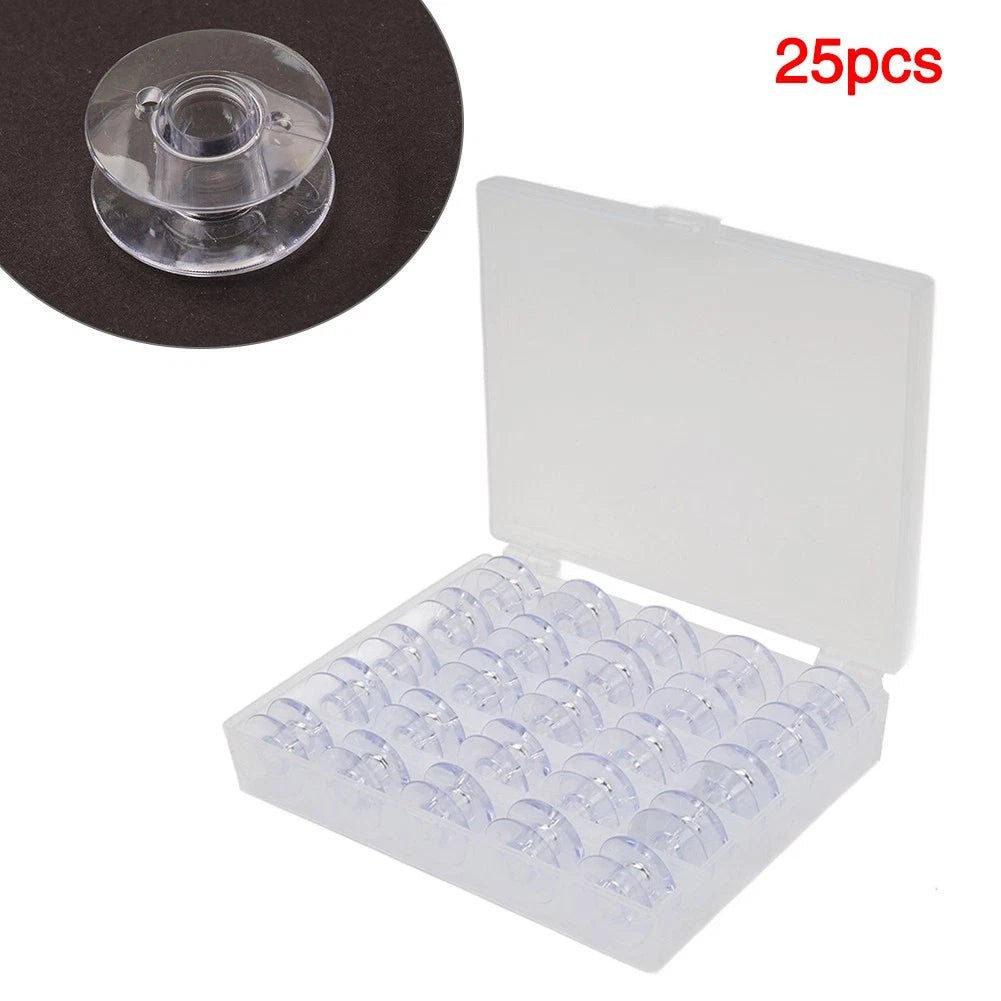 25 Pcs Plastic Bobbins for Singer Class 66 & White 8600, 8800 (#172336)