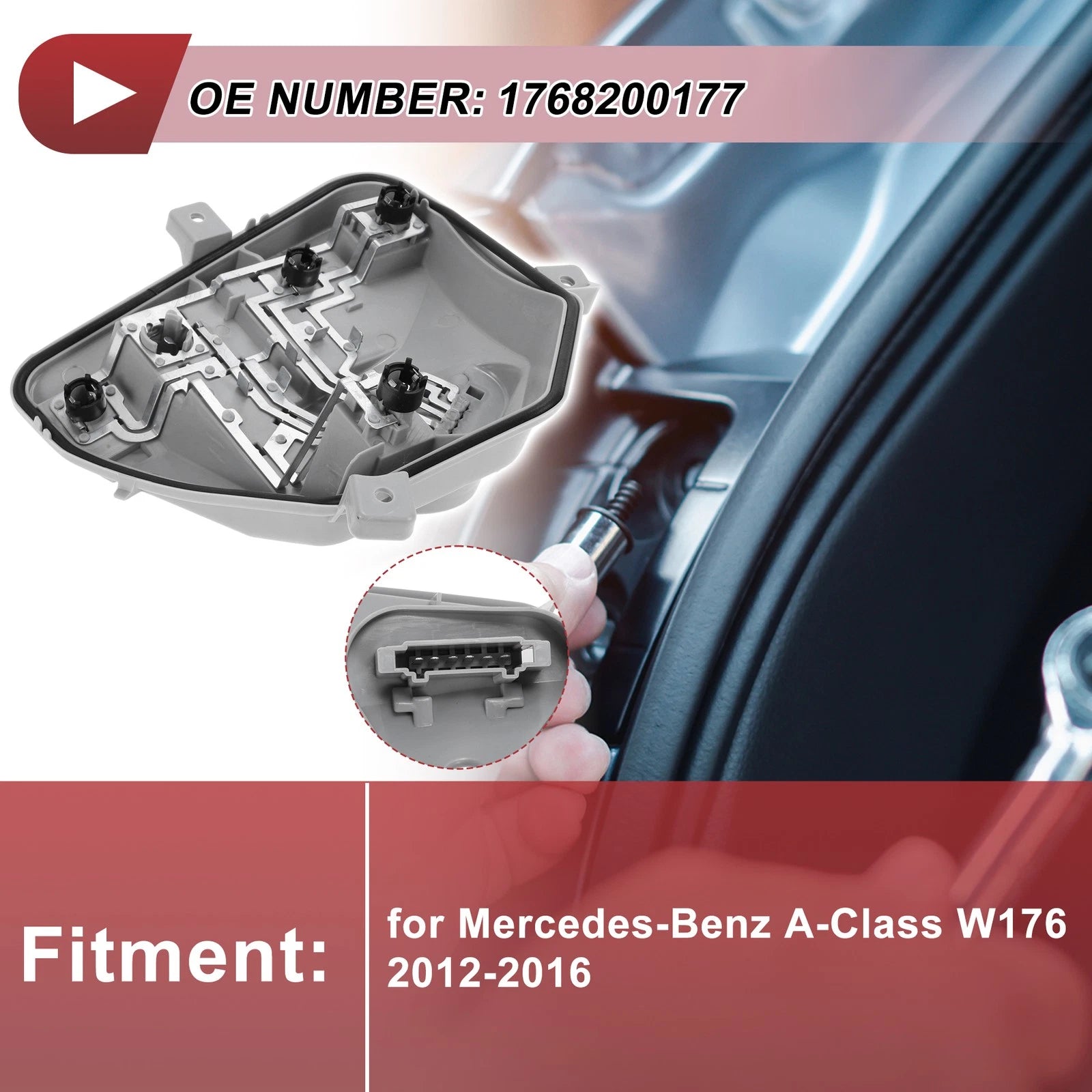 Right Tail Light Socket Replacement for Mercedes-Benz A-Class W176 (2012–2016)