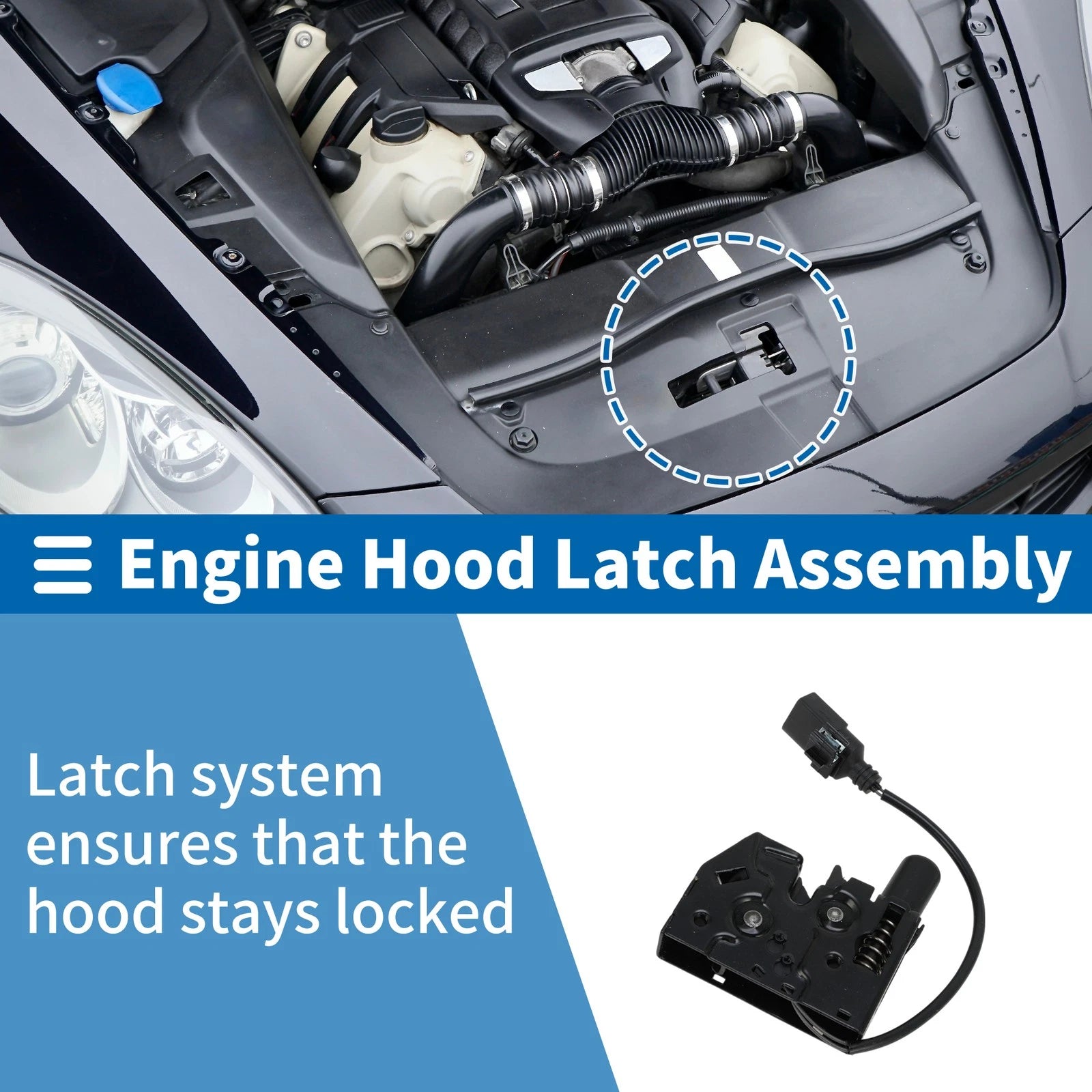 Hood Latch Assembly Replacement for Audi A6 (2012–2015)
