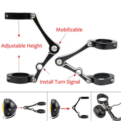 Turn Signal Bracket for Universal Motorcycle (39/41mm Fork Tube)