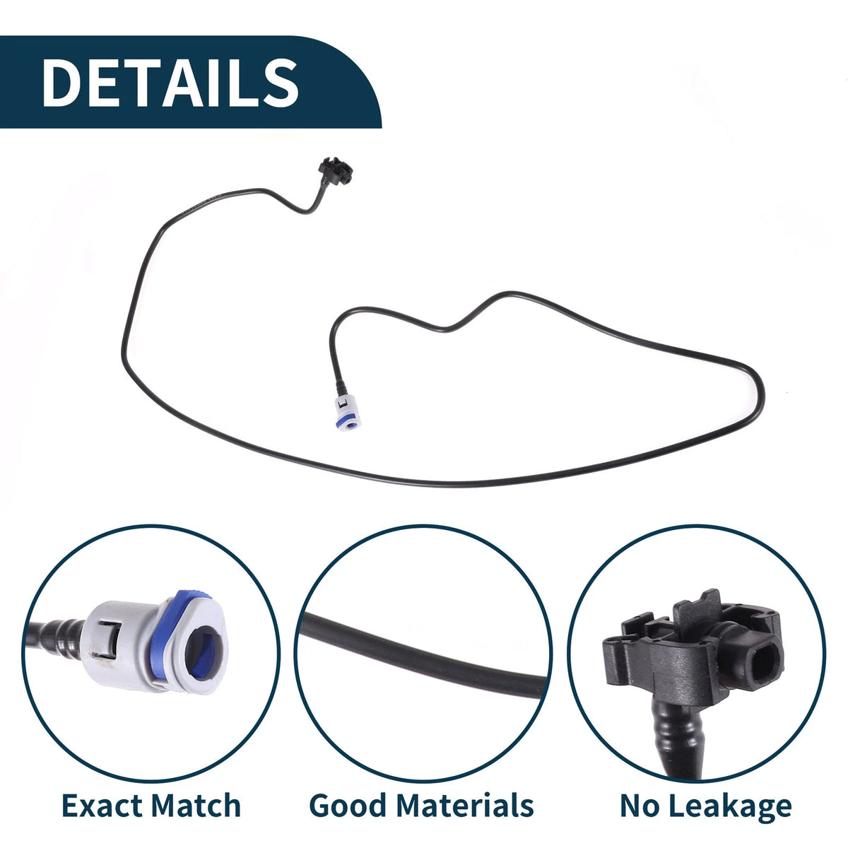 Radiator Hose Coolant Pipe for Volvo V40 (2013–2015) Plastic Black
