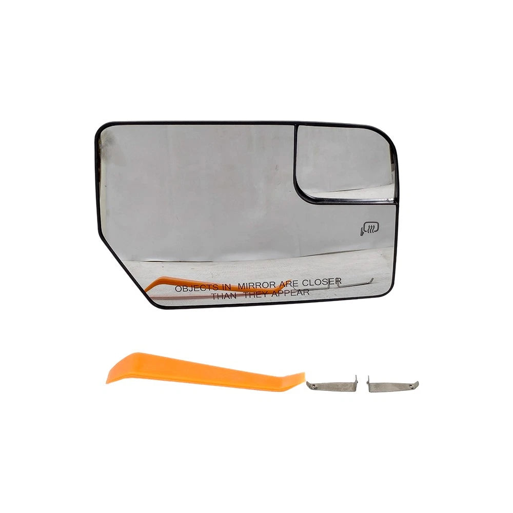 Right Passenger Side Heated Mirror Glass w/ Spotter for Ford Expedition (2012–2017)