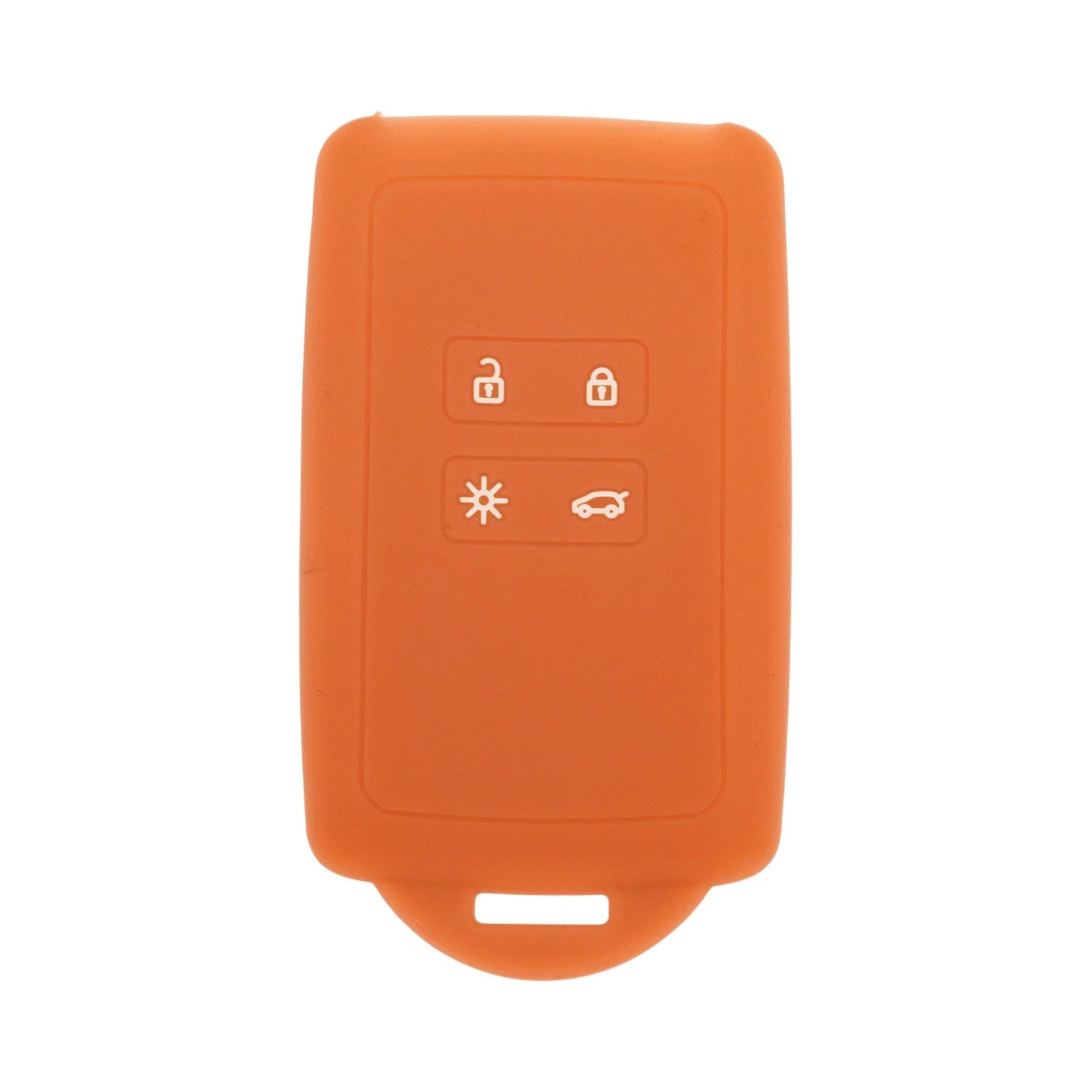 Orange TPU Car Key Case for Renault Clio (2012–2019)