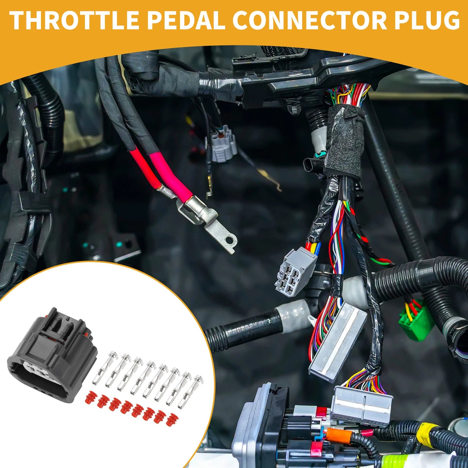 8 Pin Throttle Pedal Connector Plug for Ford