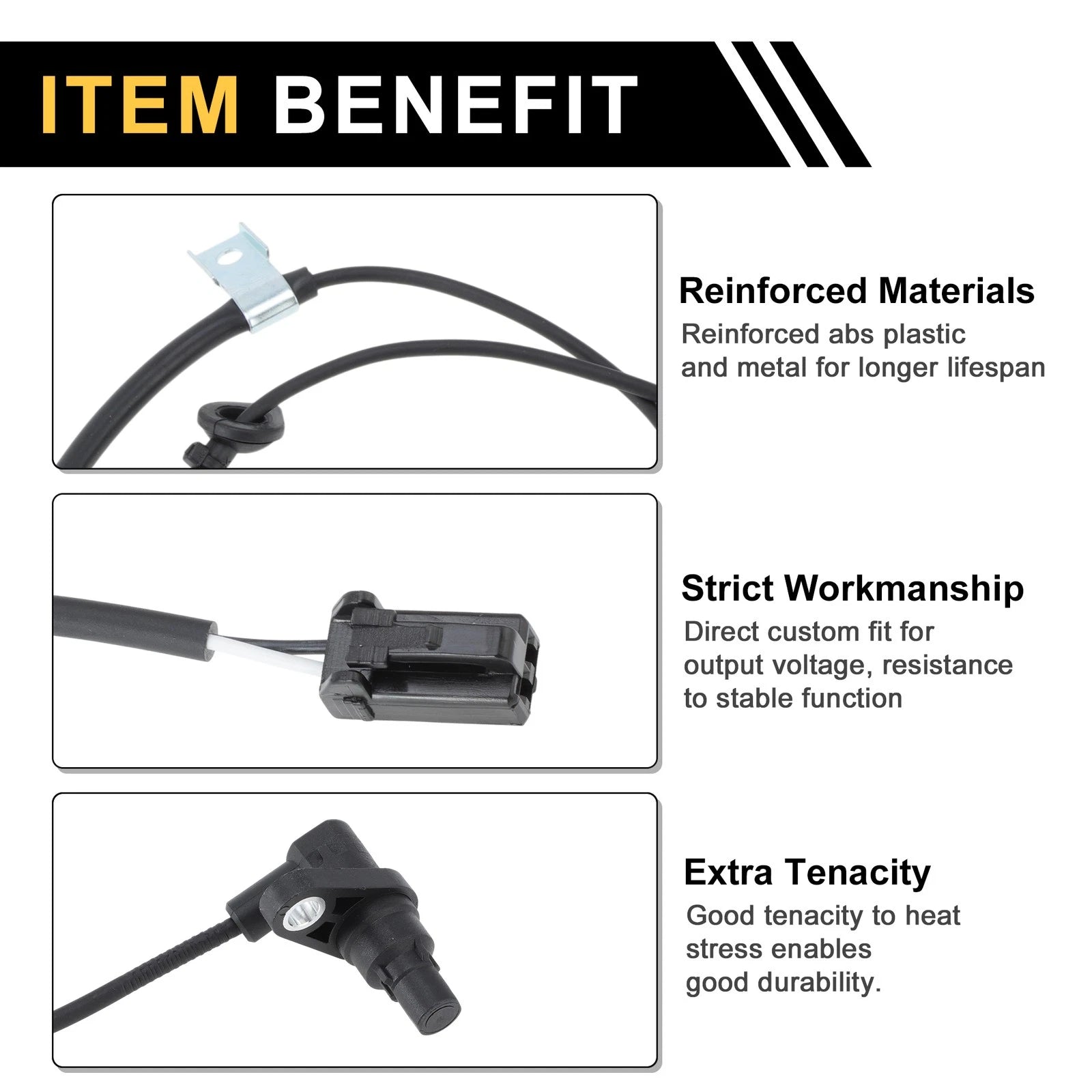 ABS Wheel Speed Sensor Replacement for Toyota Highlander Rear Left (2008–2023)