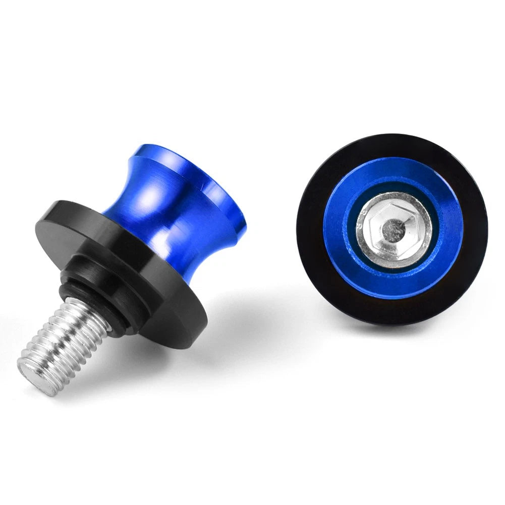 2X Swingarm Spools for Honda CBR (8MM Thread) - Blue