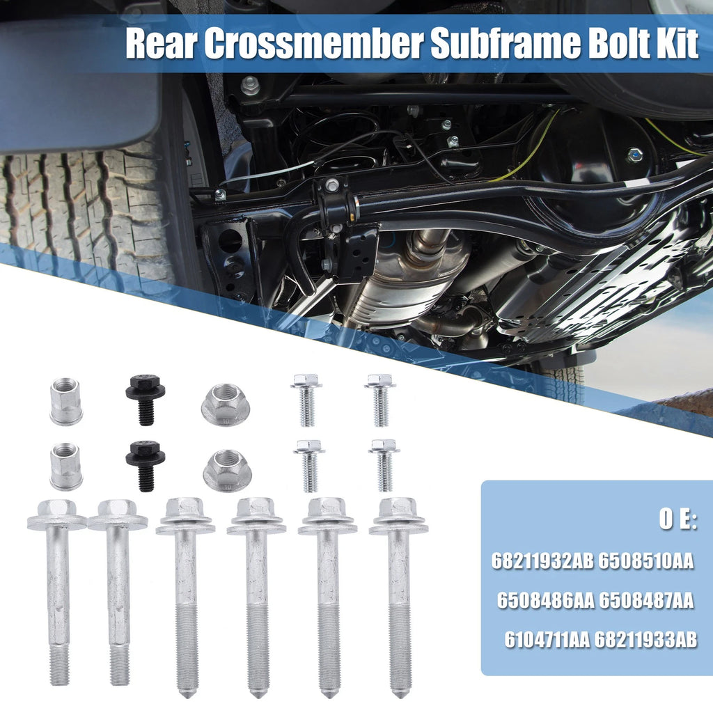 Rear Crossmember Subframe Bolt Replacement Set for Jeep Compass Patriot (2007–2017)
