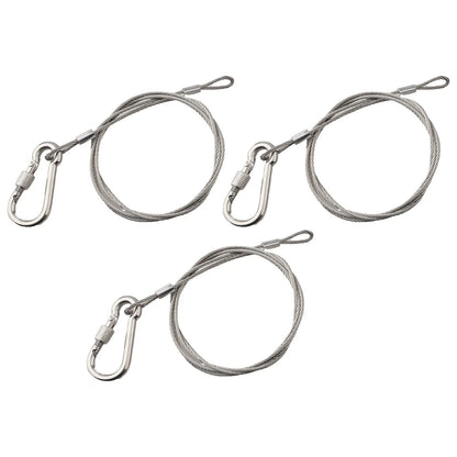 Stainless Steel Wire Rope Lock Set with Eyelets for Safety Use