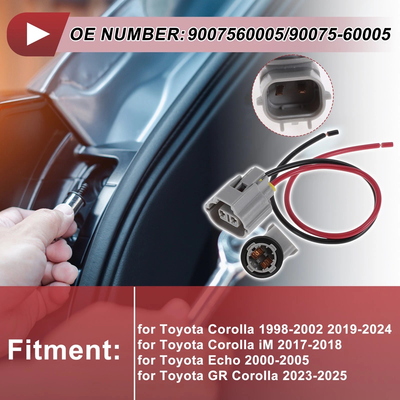 Backup Reverse Lamp Socket for Toyota Corolla (2003–2008)
