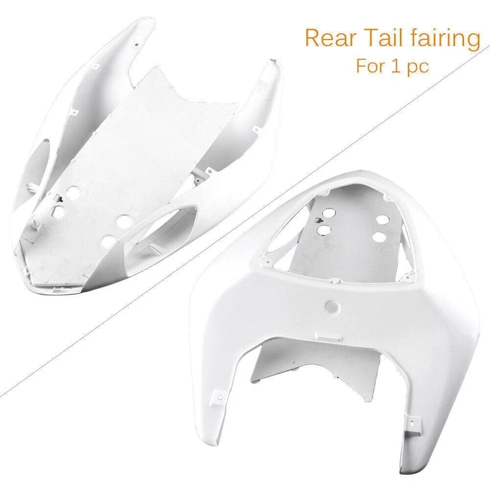 White Rear Back Tail Fairing for Kawasaki Ninja ZX10 (2006–2007)