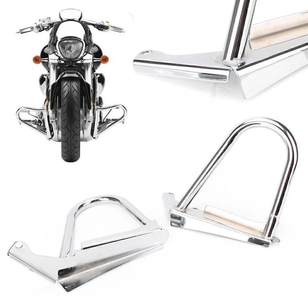 2X Chrome Engine Crash Bar Guard for Suzuki Boulevard M109R (2006–2014)