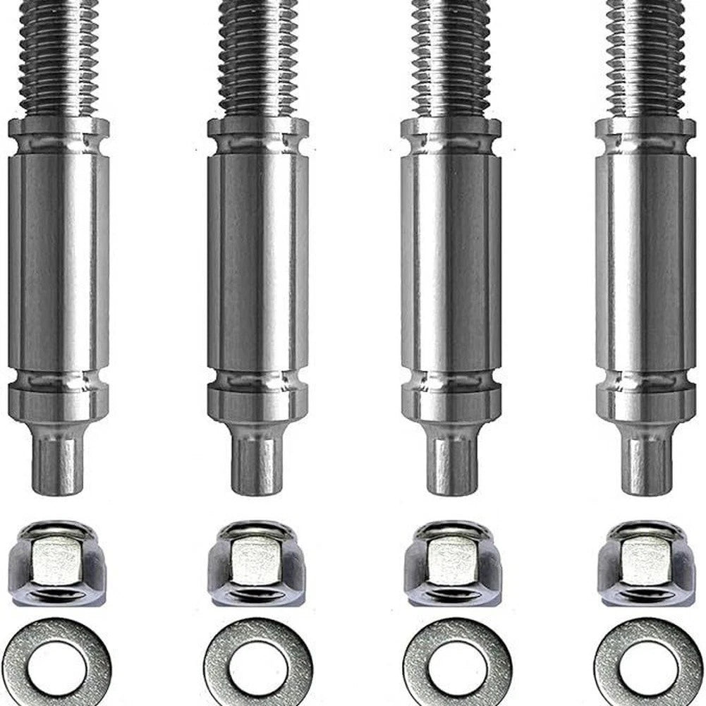 4 Pack Dryer Drum Support Roller Shaft Kit for W10359271