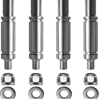 4 Pack Dryer Drum Support Roller Shaft Kit for W10359271