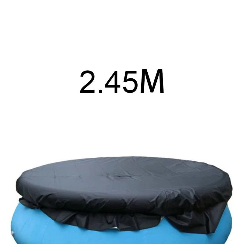Round Swimming Pool Cover 2 45m Dustproof Protection for Gardens