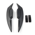 Black Fairing Winglets Side Spoiler Deflector Air Wing Kit Universal