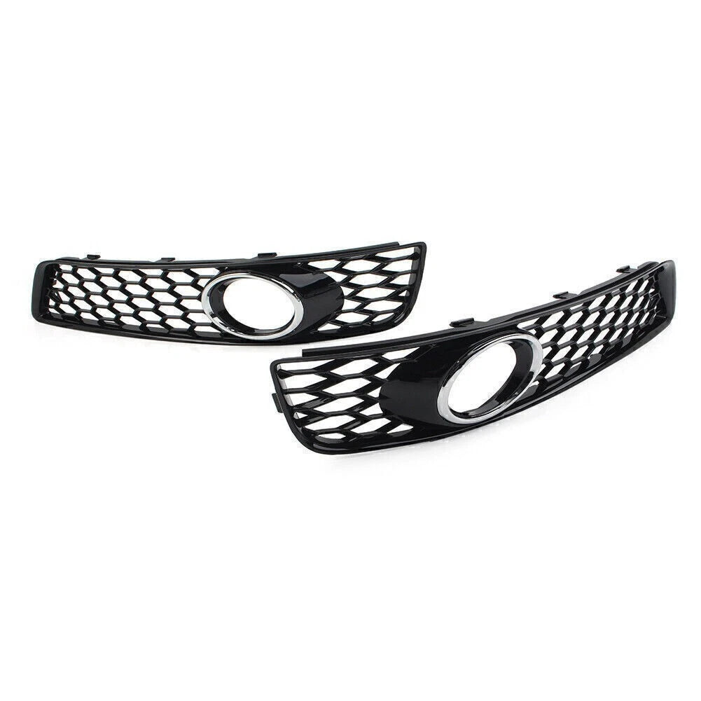 Chrome Front Bumper Honeycomb Mesh Grille Cover for Audi A3 8P (2009–2013)