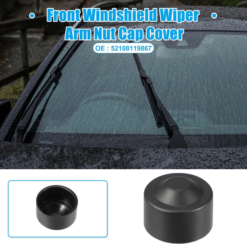 2pcs Front Windshield Wiper Arm Nut Cap Cover for BMW 3 Series E90 (2005–2013)
