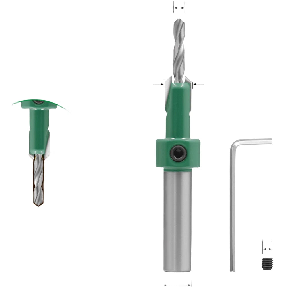 Countersink Step Drill Bit for Solid Wood Pine Birch Plywood MDF