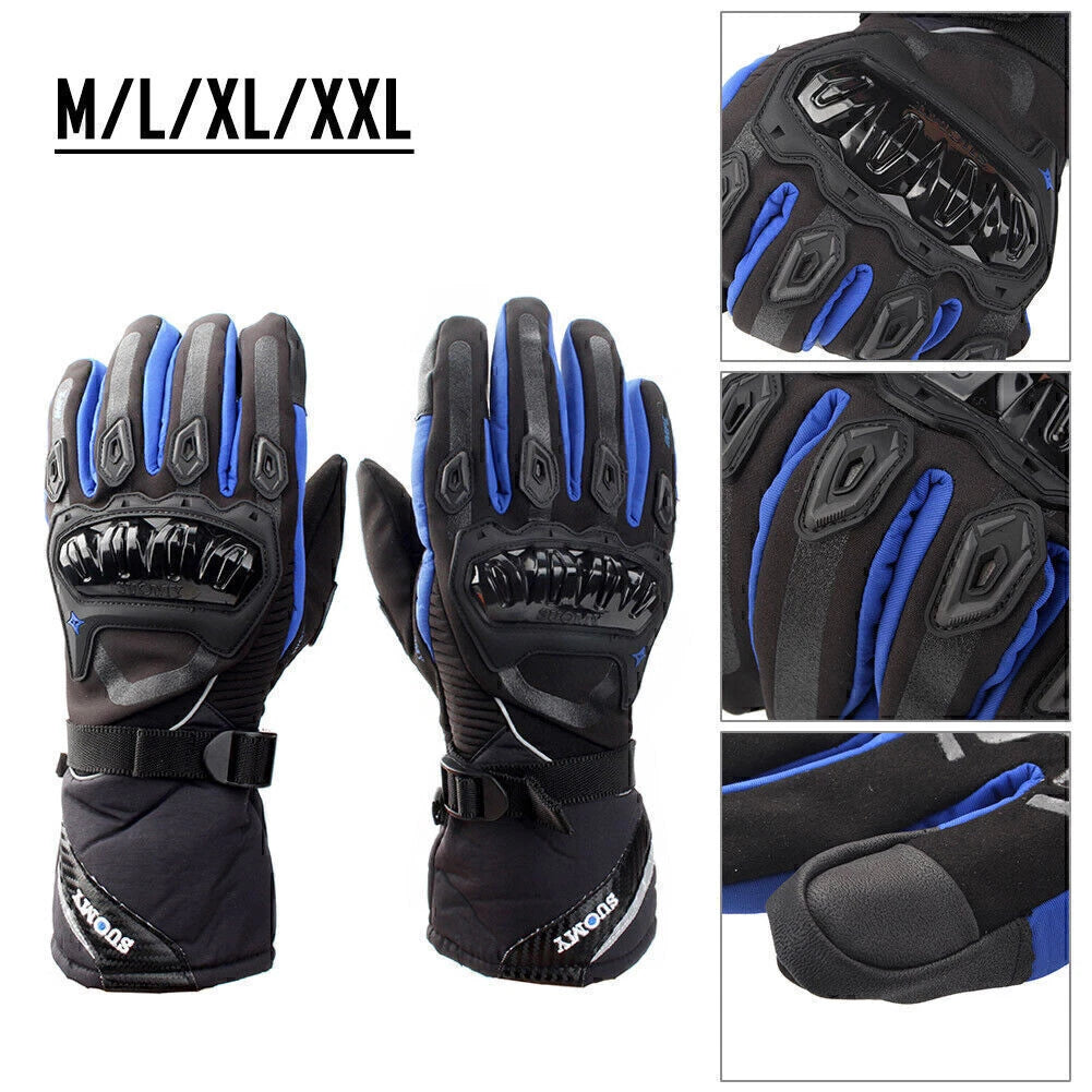 Rider Protective Gloves for Touch Screen Winter Use (Waterproof, Windproof)