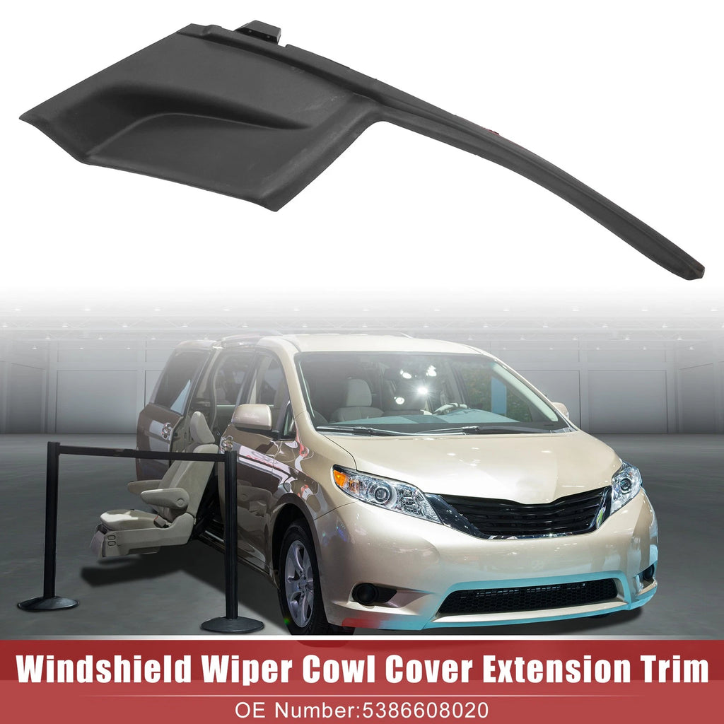 Front Right Windshield Wiper Cowl Panel Replacement for Toyota Sienna (2011–2020)