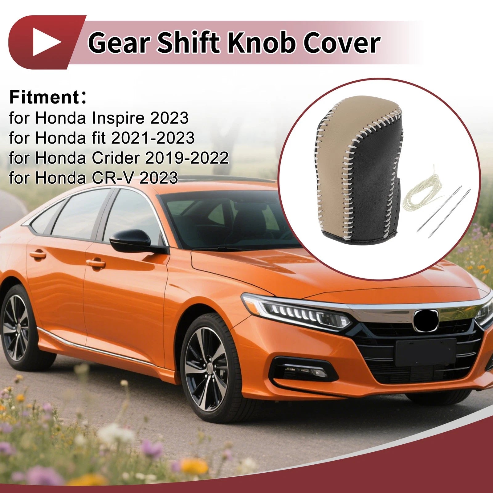 Gear Shift Knob Cover Replacement for Honda Inspire (2023–2023)