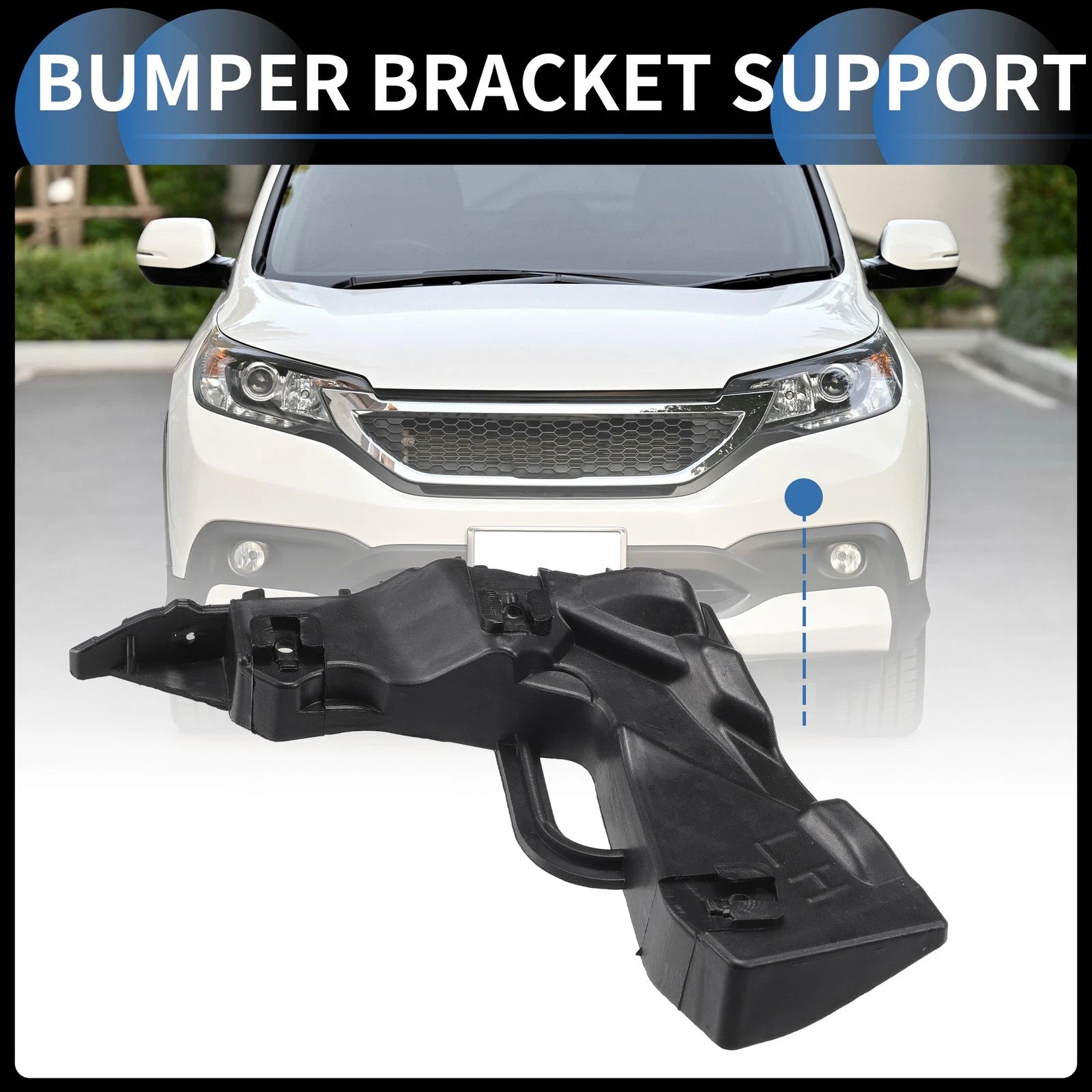 Left Front Bumper Retainer Bracket Replacement for Hyundai Elantra (2017–2018)