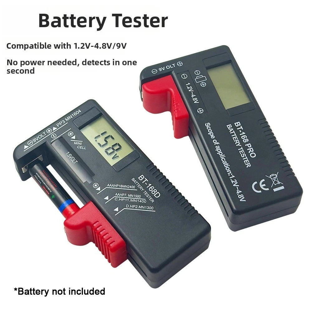Battery for AA AAA Button Cells (1.2V, 3V, 3.7V, 4.8V, 9V)