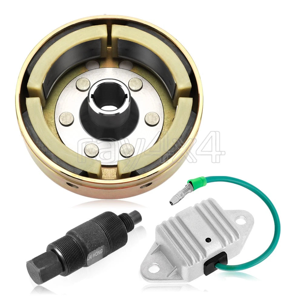 Flywheel Rotor & Puller & Regulator for Yamaha Blaster YFS200 (1988–2006)