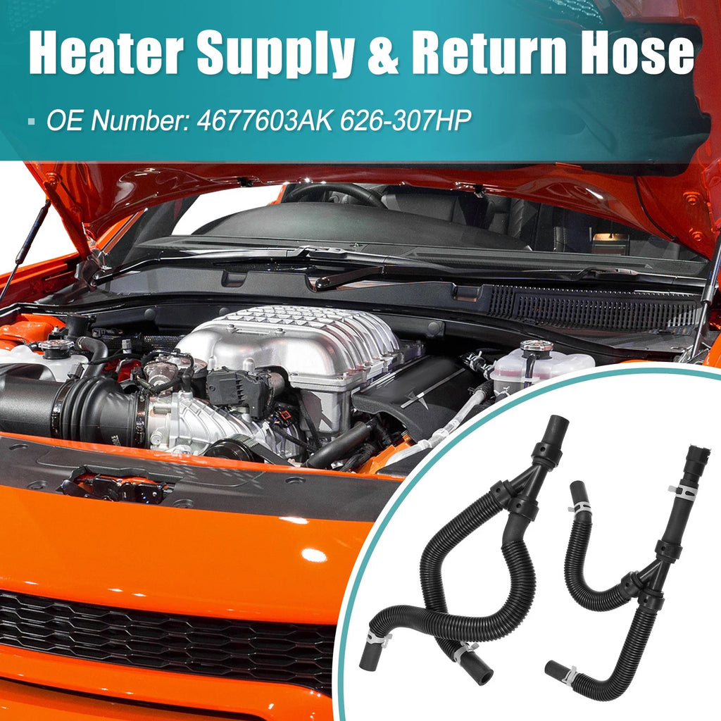 Car Heater Hose Assembly Set Replacement for Chrysler Town & Country (2008–2020)