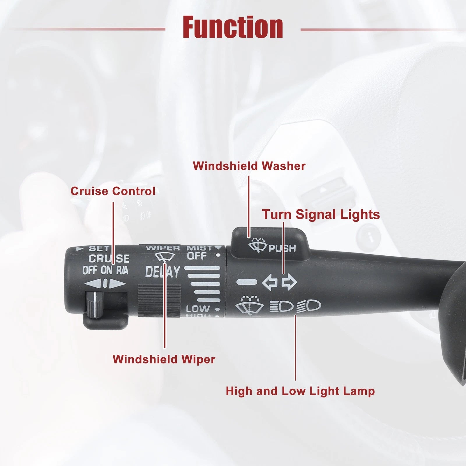 Turn Signal Switch Multifunction for Chevrolet Silverado (2007–2013)