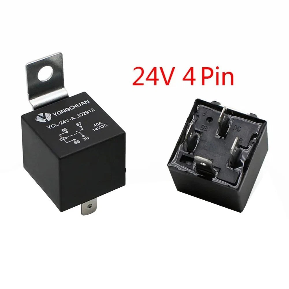40A Waterproof Car Relay with Red Copper Contacts, 5 Pins