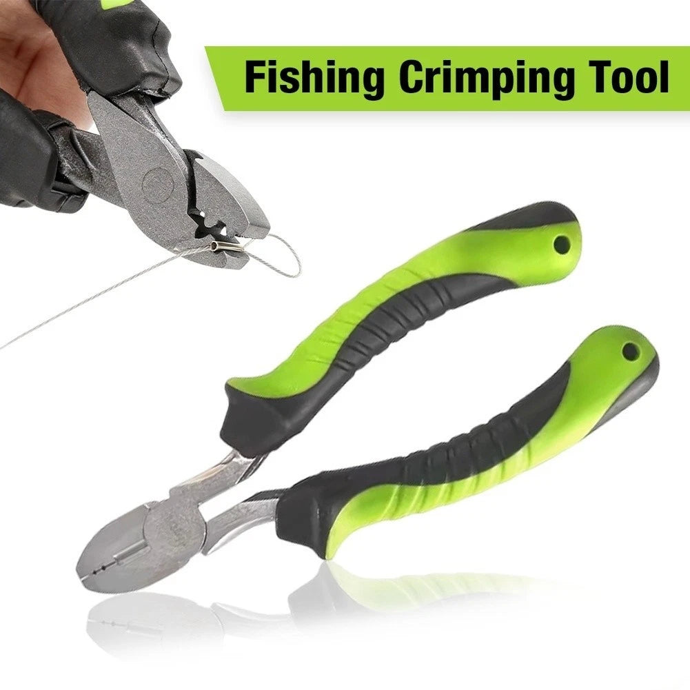 Compact Fishing Pliers Multi Tool with Non Slip Handle (14cm)
