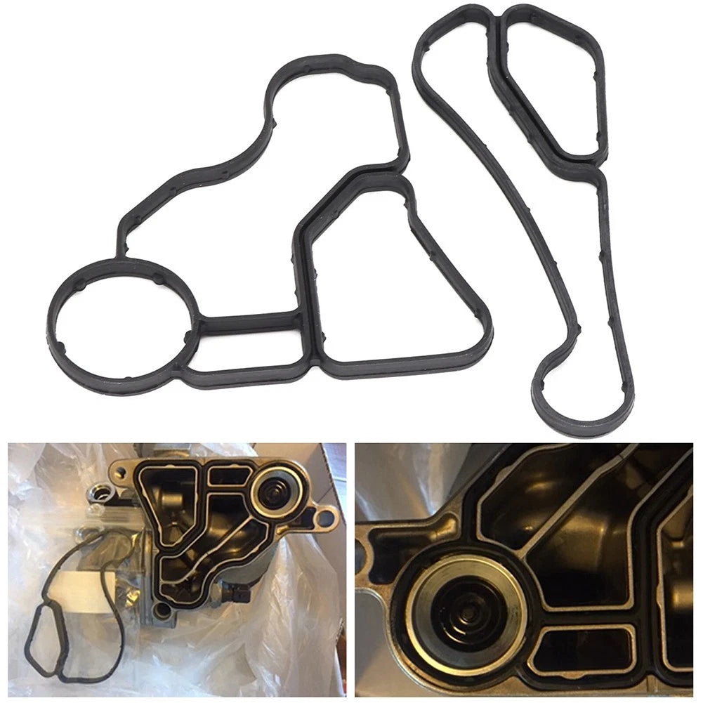 Engine Oil Filter Housing Gasket Set for BMW (OEM)