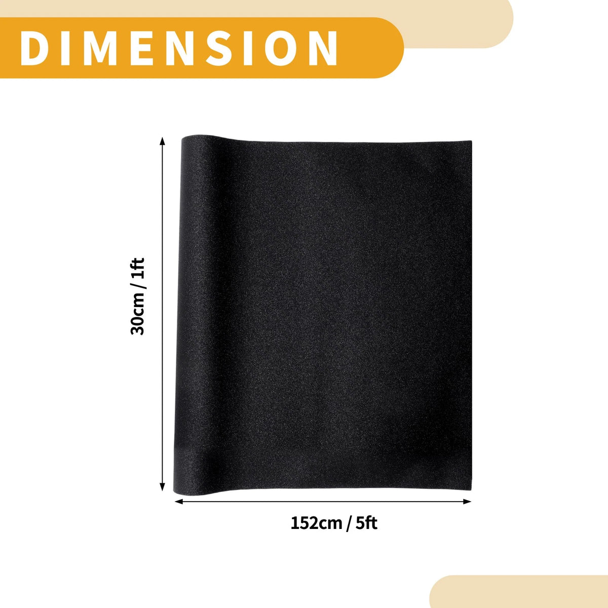 Black Flash Point Car Wrap Film for Universal Vehicles (59.8ft x 11.8ft)